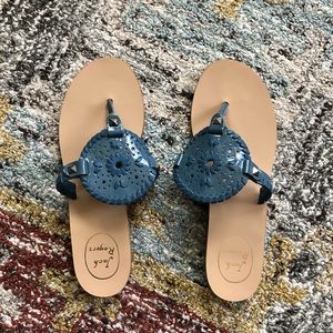 Jack Rogers Georgica in blue patent leather